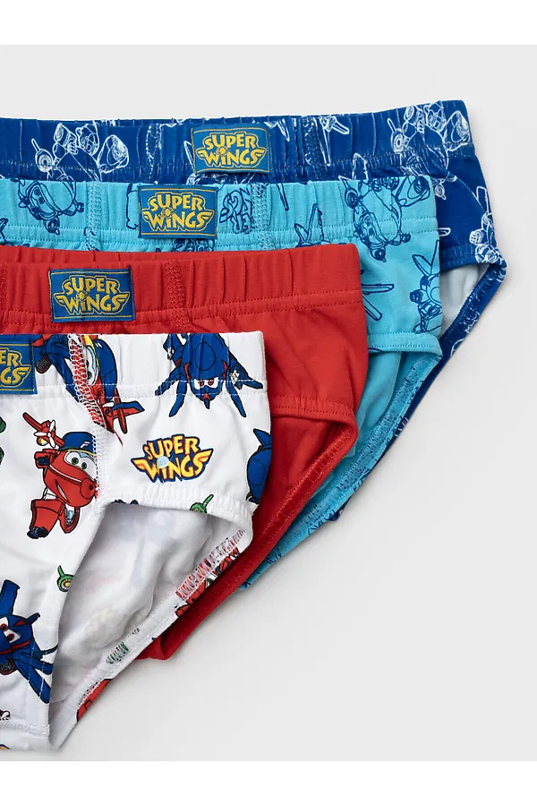 Трусы трикотажные для мальчиков - брифы, 4 шт в комплекте PLAYTODAY, разноцветный - фото 2