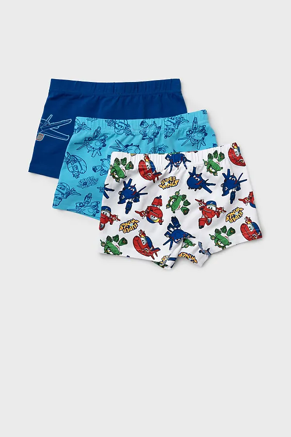 Трусы трикотажные для мальчиков - боксеры, 3 шт в комплекте PLAYTODAY, разноцветный - фото 2