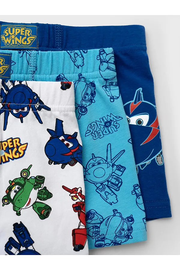 Трусы трикотажные для мальчиков - боксеры, 3 шт в комплекте PLAYTODAY, разноцветный - фото 2