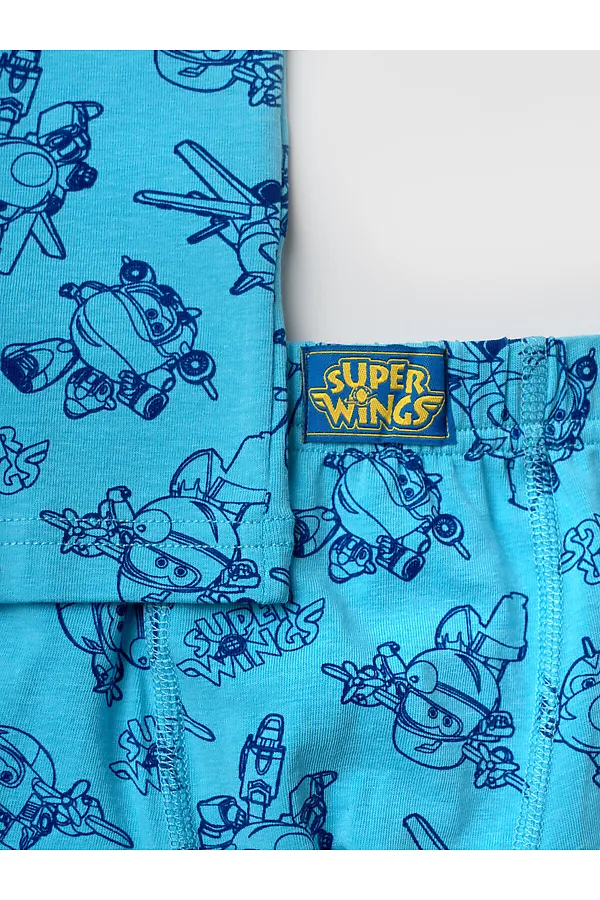 Комплект трикотажный для мальчиков: майка, трусы PLAYTODAY, тёмно-синий,голубой - фото 2