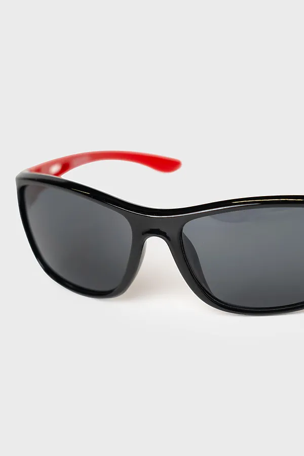 Солнцезащитные очки с поляризацией для детей PLAYTODAY, черный,красный - фото 2