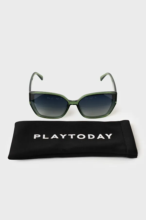 Солнцезащитные очки с поляризацией женские PLAYTODAY, зеленый - фото 2