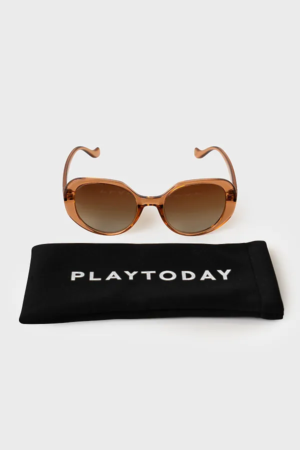 Солнцезащитные очки с поляризацией женские PLAYTODAY, бежевый - фото 2