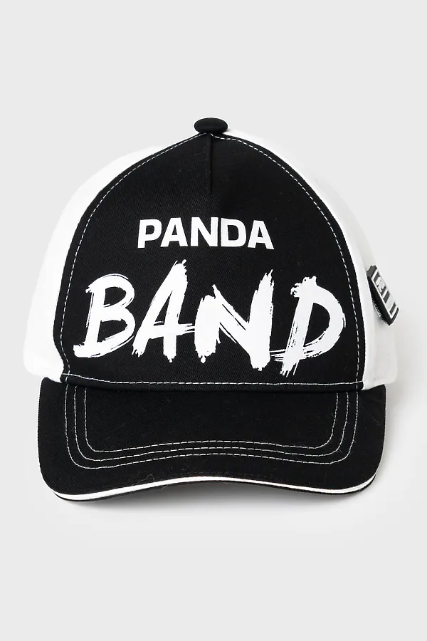 Кепка текстильная для девочек PLAYTODAY, белый,черный - фото 2