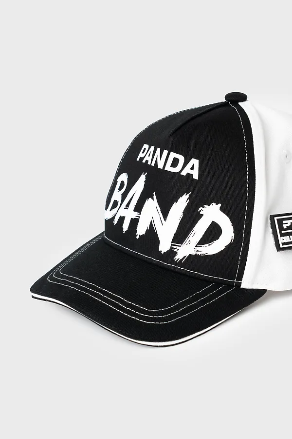 Кепка текстильная для девочек PLAYTODAY, белый,черный - фото 2