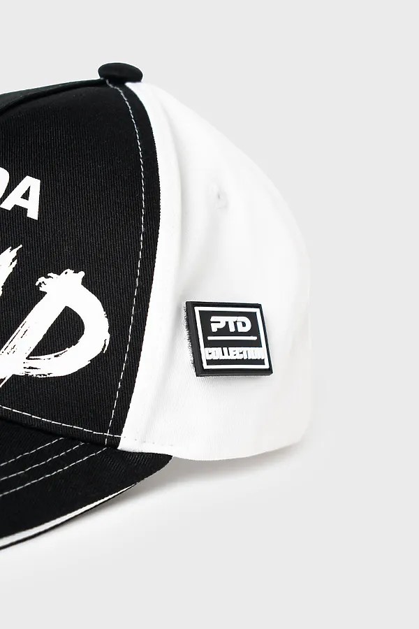 Кепка текстильная для девочек PLAYTODAY, белый,черный - фото 2