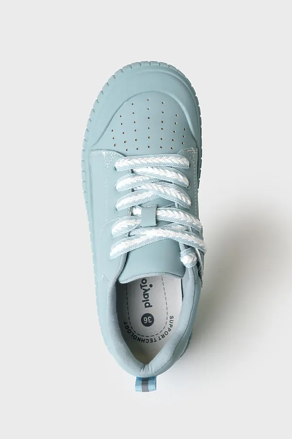 Полуботинки для девочек PLAYTODAY, голубой - фото 2