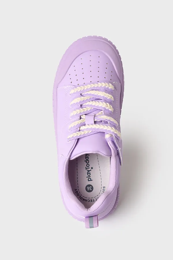 Полуботинки для девочек PLAYTODAY, сиреневый - фото 2