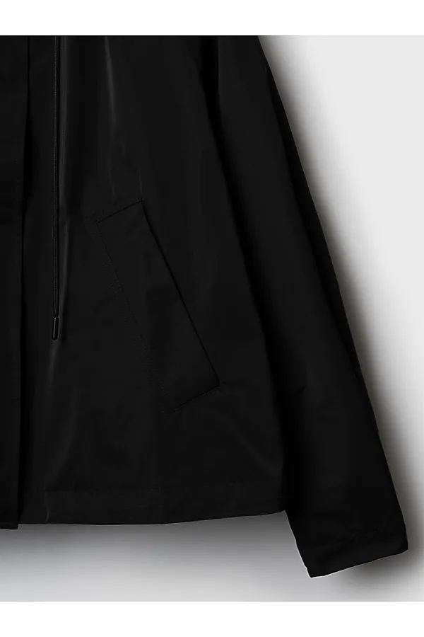 Куртка текстильная с полиуретановым покрытием для женщин (ветровка) PLAYTODAY, черный - фото 2