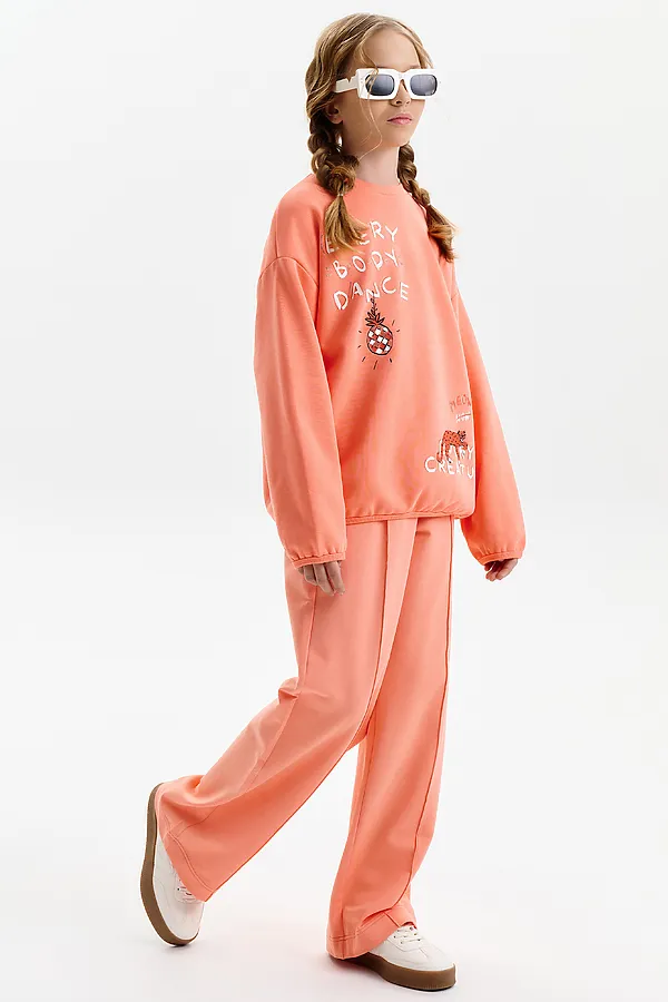 Брюки для девочек PELICAN, персиковый - фото 2