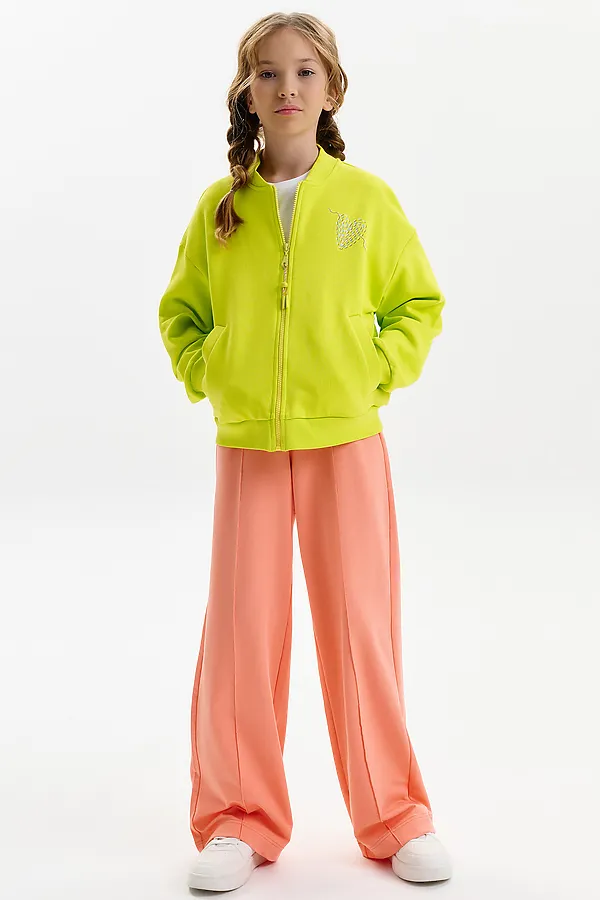 Брюки для девочек PELICAN, персиковый - фото 2