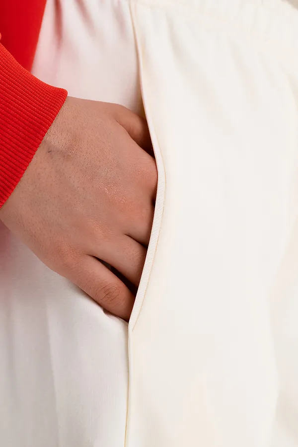 Брюки для девочек PELICAN, молочный - фото 2