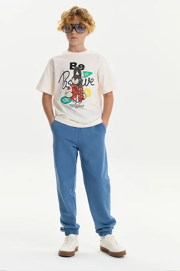 Футболка для мальчиков PELICAN, молочный - фото 2