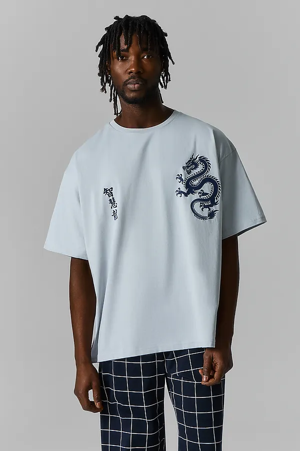 Комплект мужской (футболка, брюки) MARK FORMELLE, лунный луч +клетка на затмении - фото 2