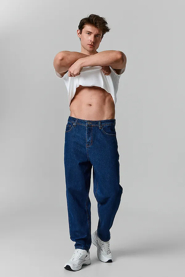 Джинсы мужские MARK FORMELLE, темно -синий - фото 2