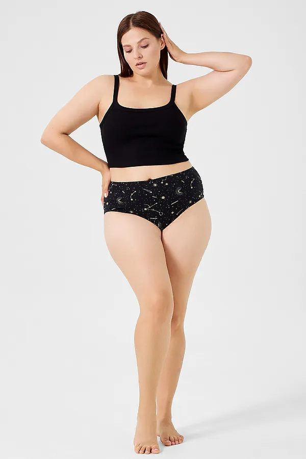 Трусы женские MARK FORMELLE, созвездия на черном - фото 2