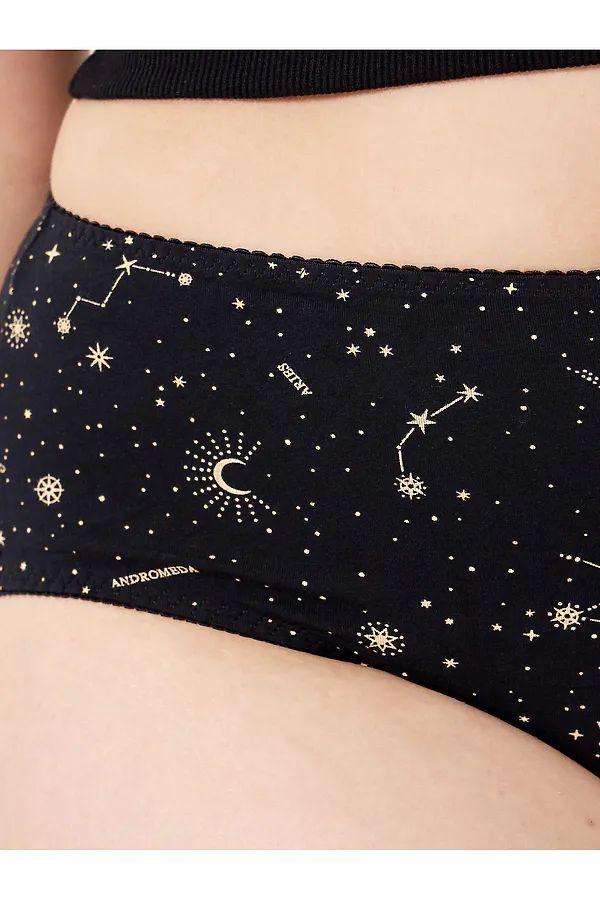 Трусы женские MARK FORMELLE, созвездия на черном - фото 2