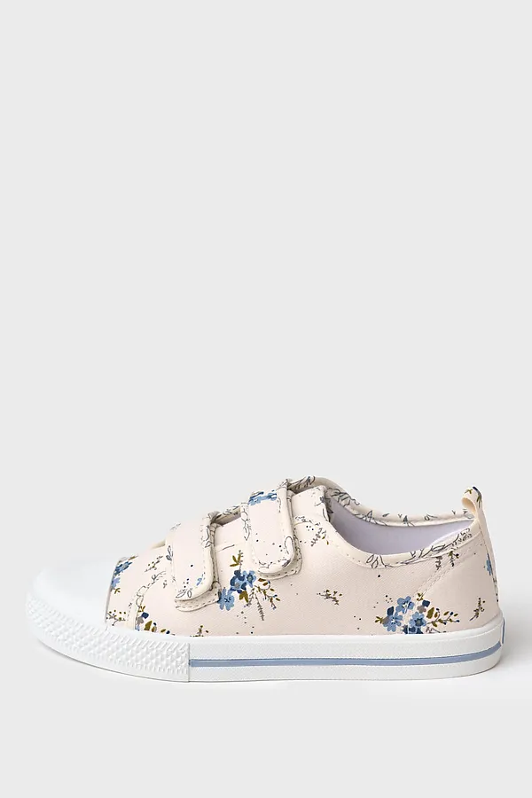 Полуботинки для девочек PLAYTODAY, белый,голубой - фото 2