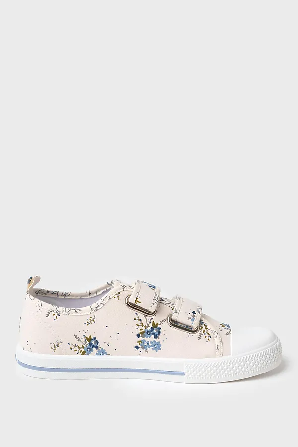 Полуботинки для девочек PLAYTODAY, белый,голубой - фото 2