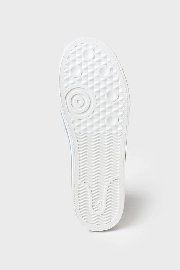 Полуботинки для девочек PLAYTODAY, белый,голубой - фото 2