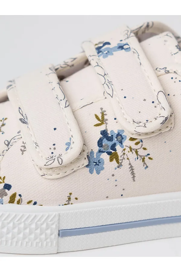 Полуботинки для девочек PLAYTODAY, белый,голубой - фото 2