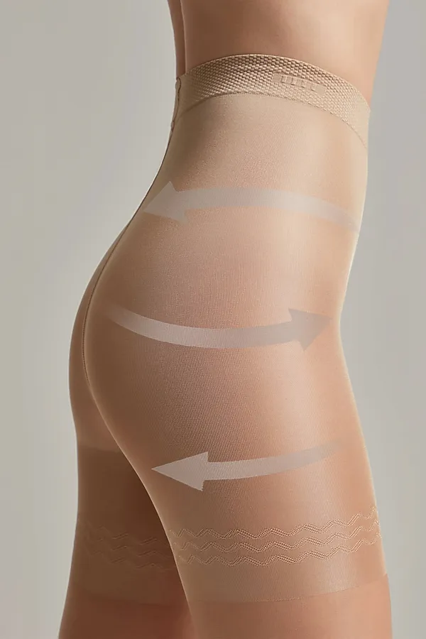 CONTE CONTROL 20 Колготки женские с утягивающими удлиненными шортиками CONTE ELEGANT, bronze - фото 2