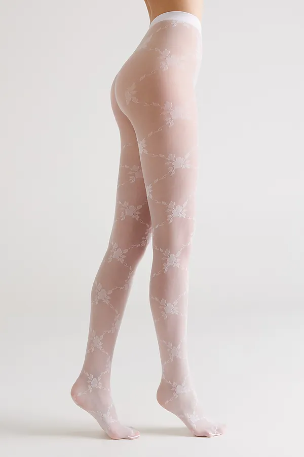 CONTE FLORES Колготки женские CONTE ELEGANT, bianco - фото 2