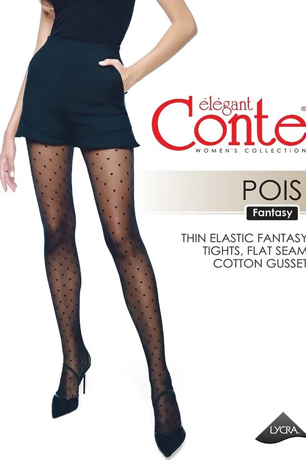 CONTE POIS Колготки женские с рисунком "точки" CONTE ELEGANT, bronze - фото 2