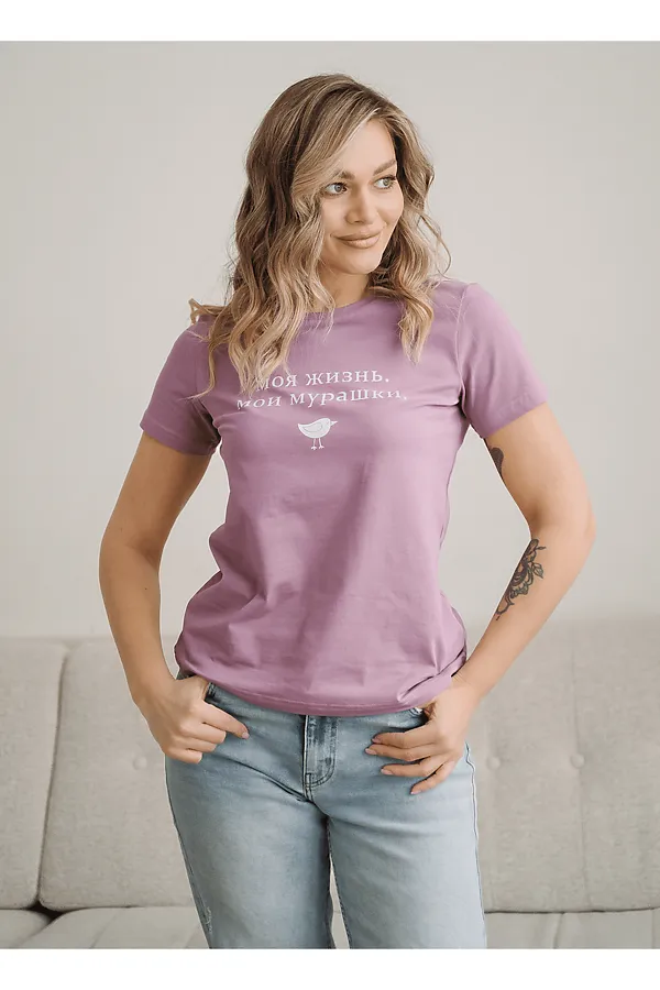 DEA MIA ФУФАЙКА ЖЕНСКАЯ 5609 DEA MIA, т.розовый - фото 2