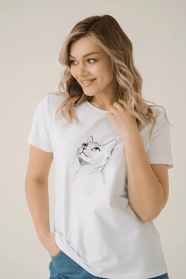 DEA MIA ФУФАЙКА ЖЕНСКАЯ 5609 DEA MIA, белый - фото 2