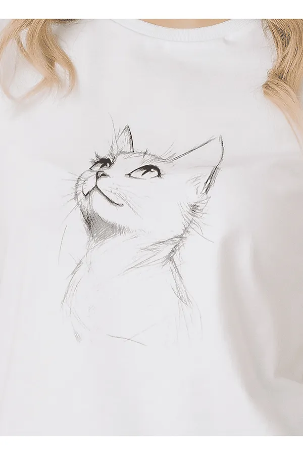 DEA MIA ФУФАЙКА ЖЕНСКАЯ 5609 DEA MIA, белый - фото 2