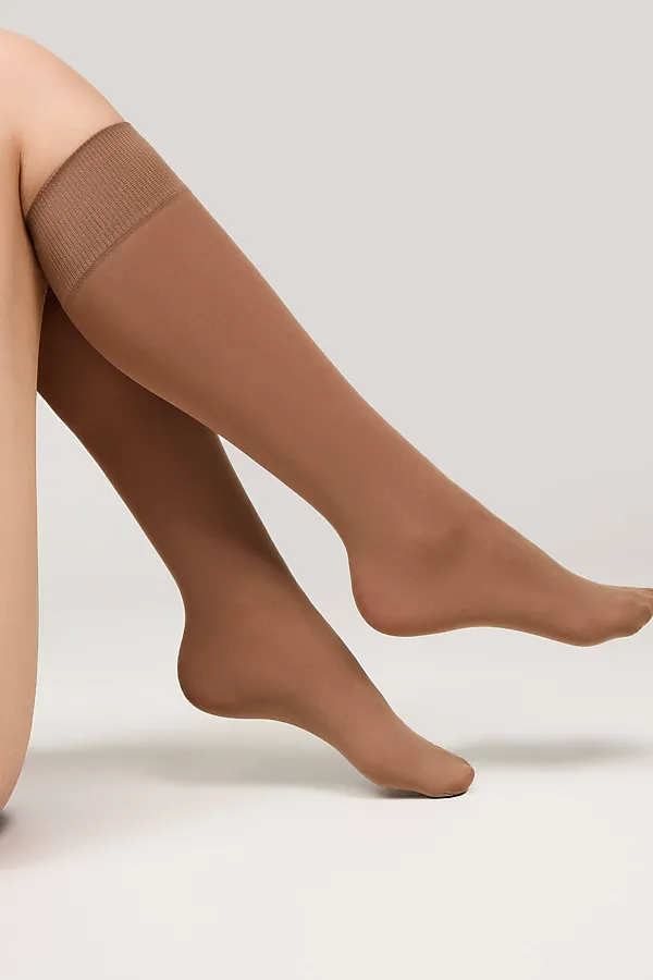 CONTE MICROFIBRA 50 NEW Гольфы женские (конверт) CONTE ELEGANT, bronze - фото 2