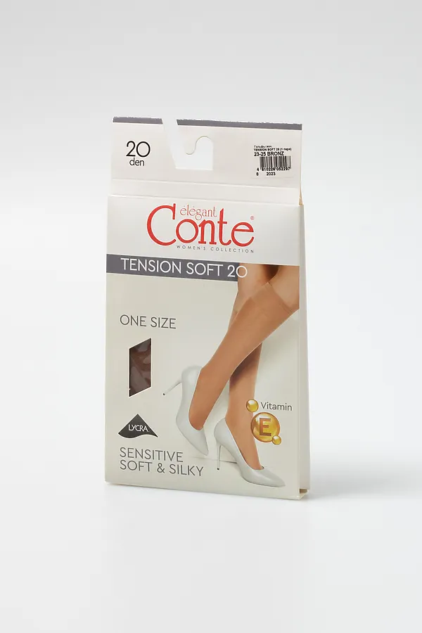 CONTE TENSION SOFT 20 (1 пара) Гольфы женские CONTE ELEGANT, bronze - фото 2