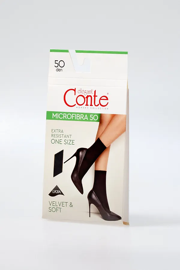CONTE MICROFIBRA 50 NEW Носки женские (конверт) CONTE ELEGANT, bronze - фото 2