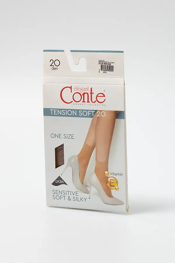 CONTE TENSION SOFT 20 (1 пара) Носки женские CONTE ELEGANT, bronze - фото 2