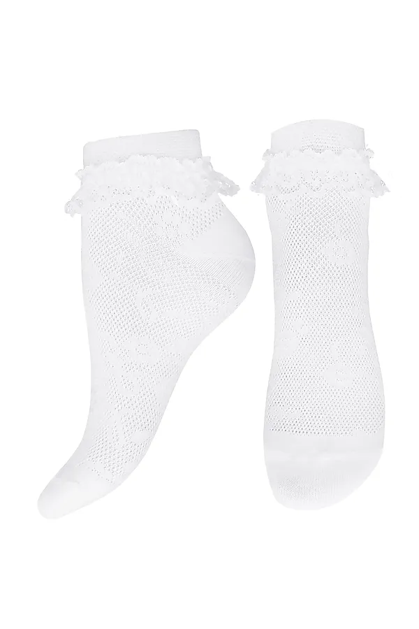 БРЕСТСКИЕ НОСКИ ДЕТСКИЕ 3068 KIDS (укороченные с кружевом) БРЕСТСКИЕ, белый - фото 2