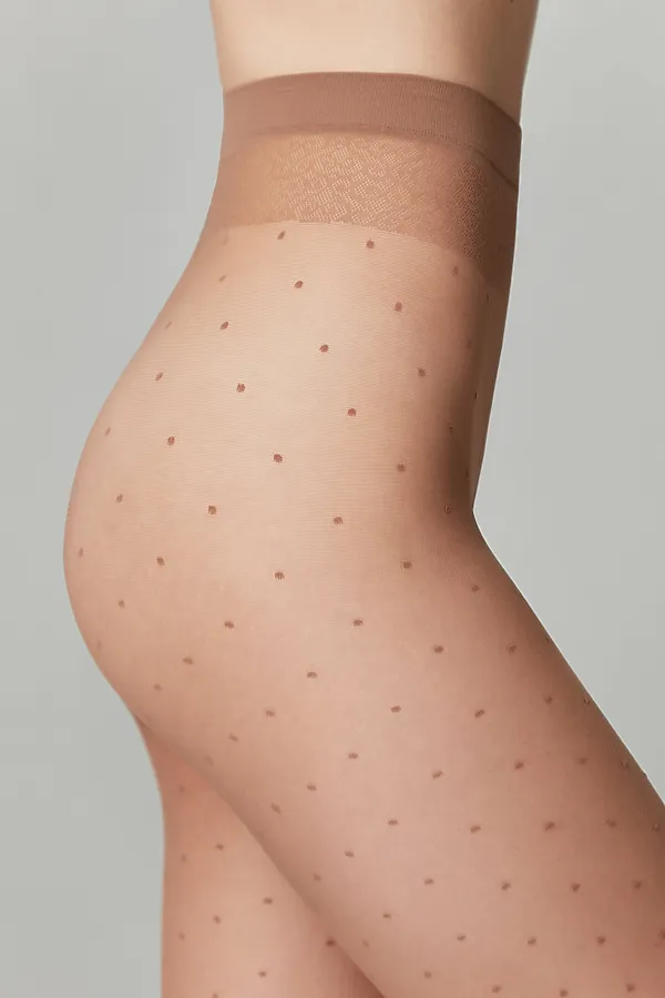 CONTE DOTS Колготки в горошек CONTE ELEGANT, bronze - фото 2
