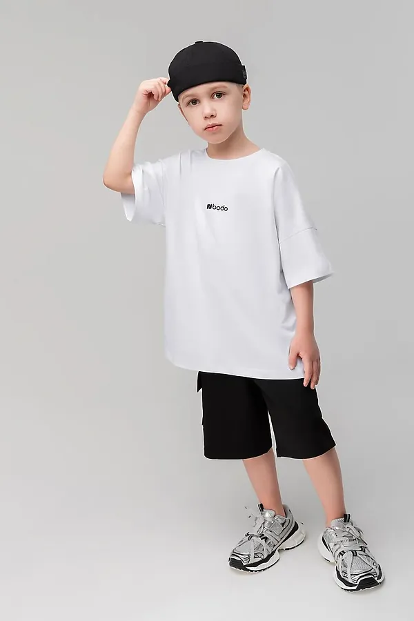 Шорты BODO, черный (белый) - фото 2