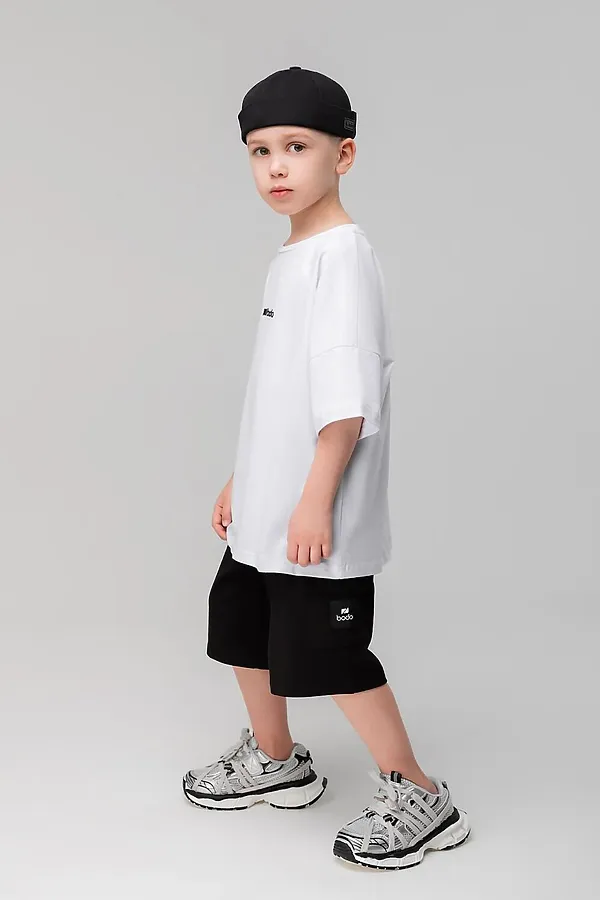 Шорты BODO, черный (белый) - фото 2