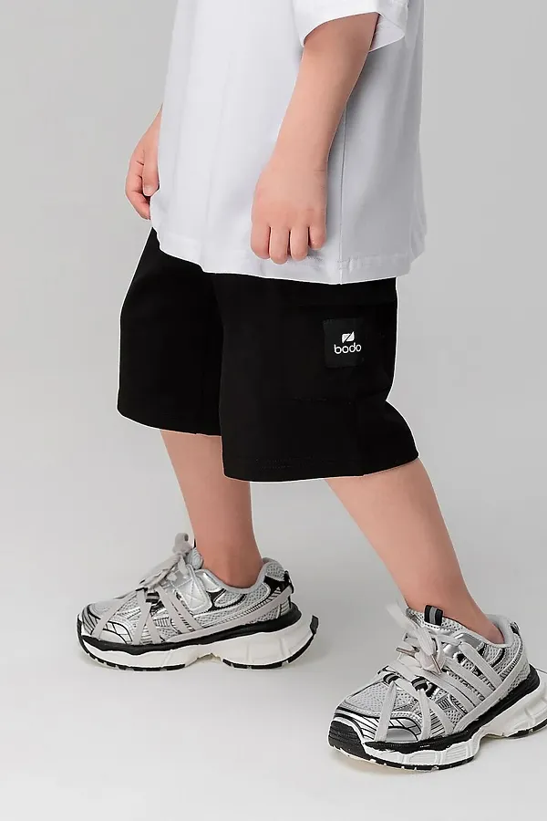 Шорты BODO, черный (белый) - фото 2
