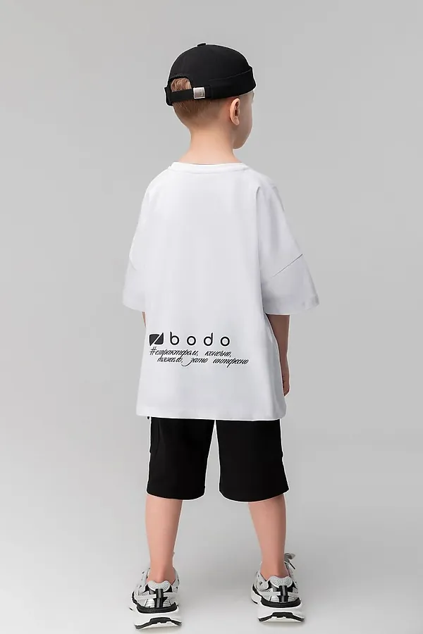 Шорты BODO, черный (белый) - фото 2