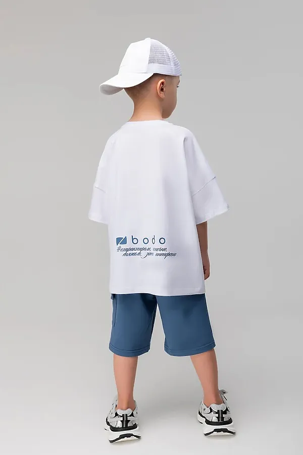 Футболка BODO, белый (деним) - фото 2
