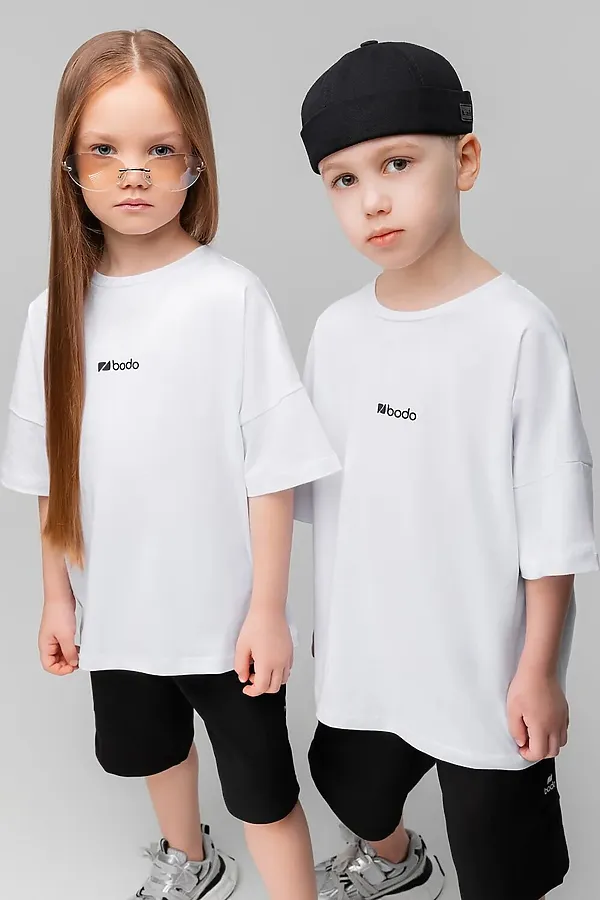 Футболка BODO, белый (черный) - фото 2