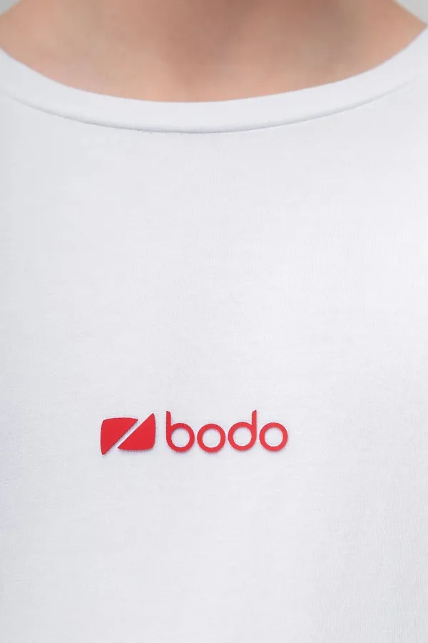 Футболка BODO, белый (бордовый) - фото 2