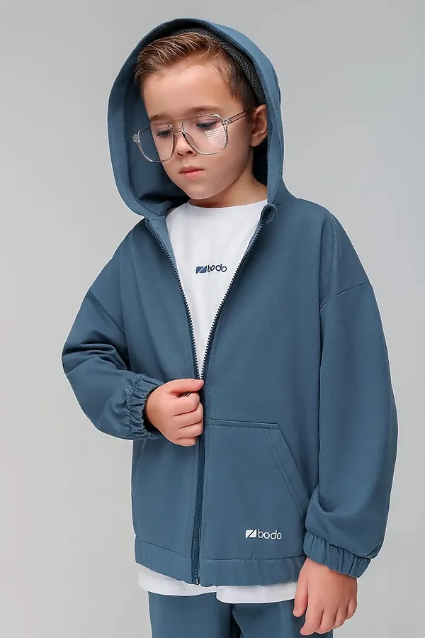 Костюм (Свитшот+Брюки) BODO, деним - фото 2