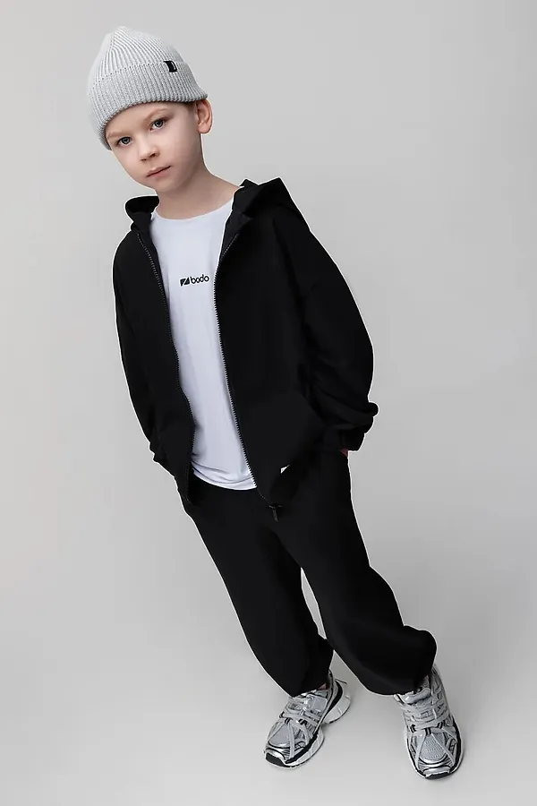 Костюм (Свитшот+Брюки) BODO, черный - фото 2