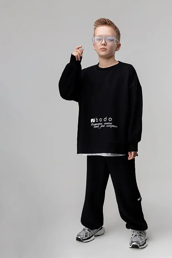 Костюм (Джемпер+Брюки) BODO-S, черный - фото 2