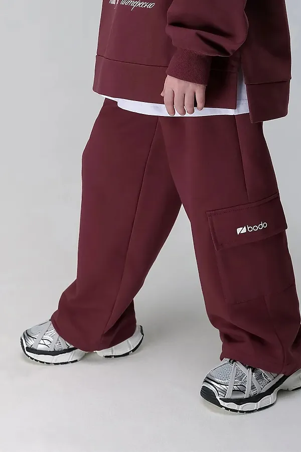 Костюм (Джемпер+Брюки) BODO-S, бордовый - фото 2