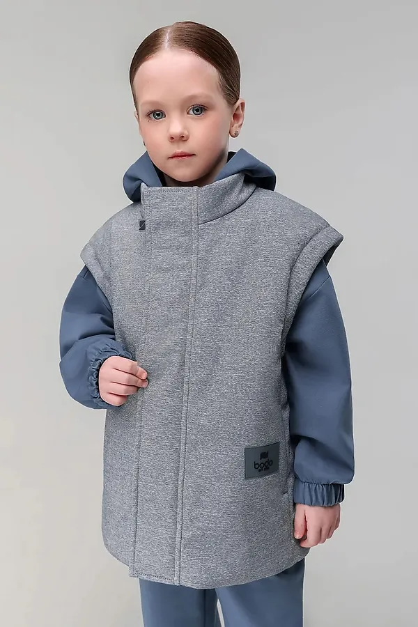 Жилет BODO, синий джинсовый - фото 2