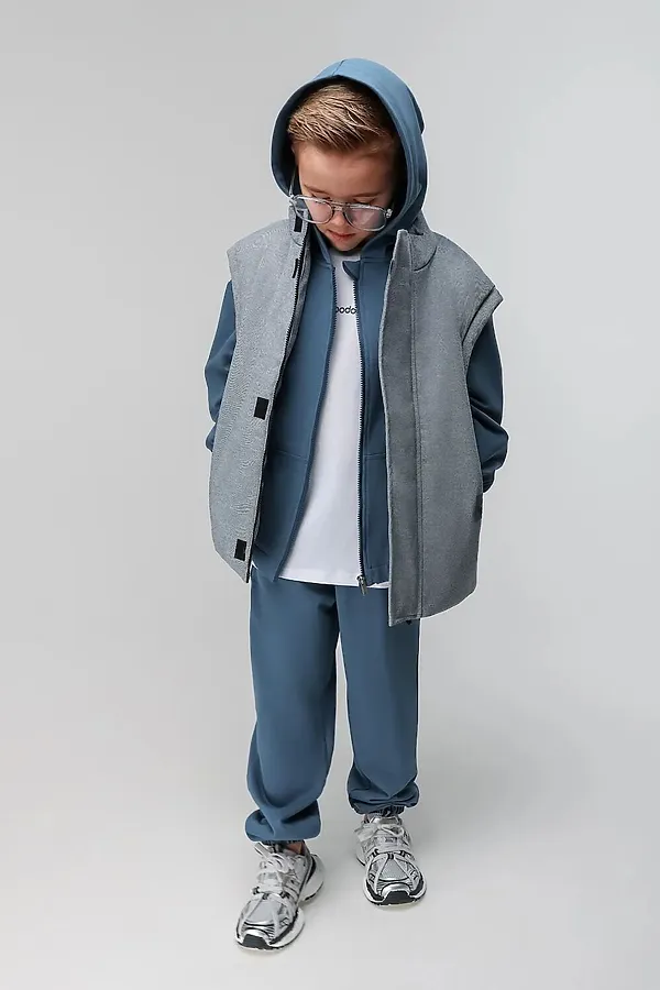 Жилет BODO, синий джинсовый - фото 2